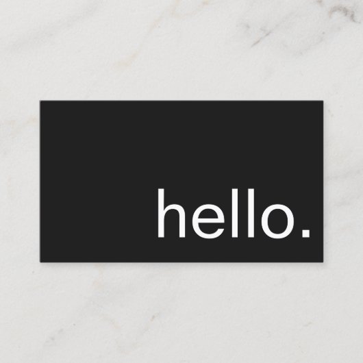 名刺-こんにちは 名刺 (正面)