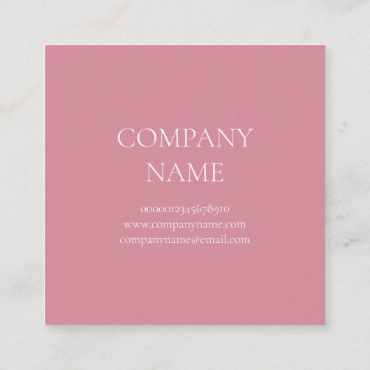 名刺:さくらんぼの花。 スクエア名刺 (裏面)