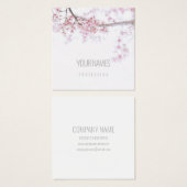 名刺： 「さくらんぼの花」 : NATURAL (正面&裏面)