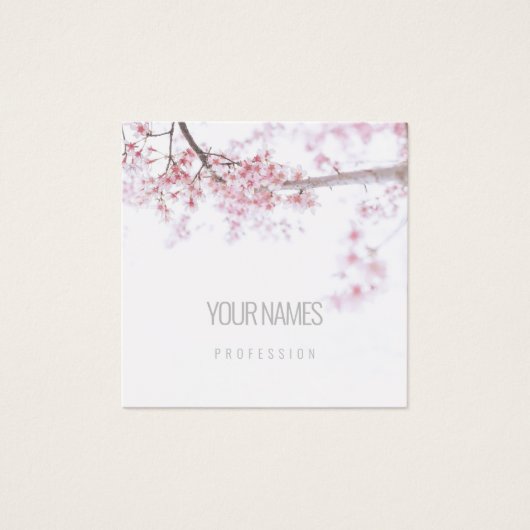 名刺： 「さくらんぼの花」 : NATURAL (正面)