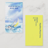 名刺「に」かかとで蹴られて 名刺 (正面/裏面)