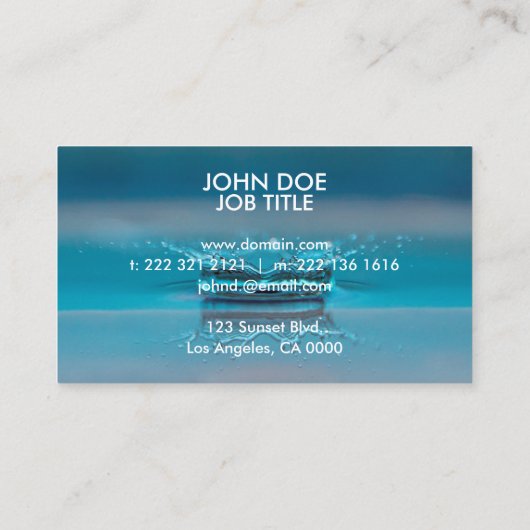 名刺||のシンプル||のモダン 名刺 (裏面)