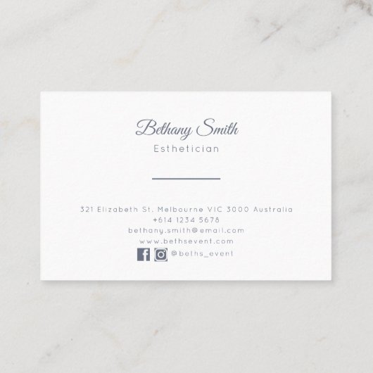 名刺|のタンポポ(木炭) 名刺 (裏面)