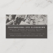 名刺|のビーチの写真の古いヴィンテージの子供 名刺 (裏面)