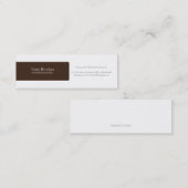 名刺|のプロフィール|br スキニー名刺 (正面/裏面)