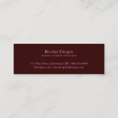 名刺|の小さい花|brpnk スキニー名刺 (裏面)