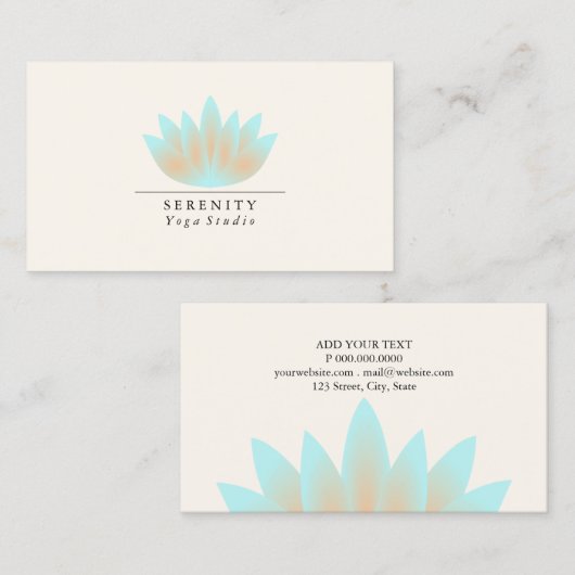 名刺-はすパステル 名刺 (正面/裏面)