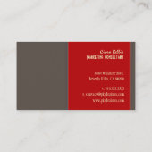 名刺、{はっきりしたカスタマイズ可能な背景} 名刺 (裏面)