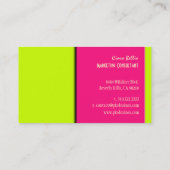 名刺、{はっきりしたカスタマイズ可能な背景} 名刺 (裏面)