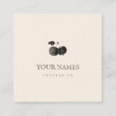 名刺:りんご スクエア名刺 (正面)