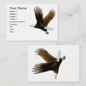 名刺、アメリカの白頭鷲 名刺 (正面/裏面)