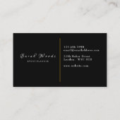 名刺、イベントプランナー 名刺 (裏面)