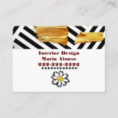 名刺、インテリアデザイン 名刺 (裏面)