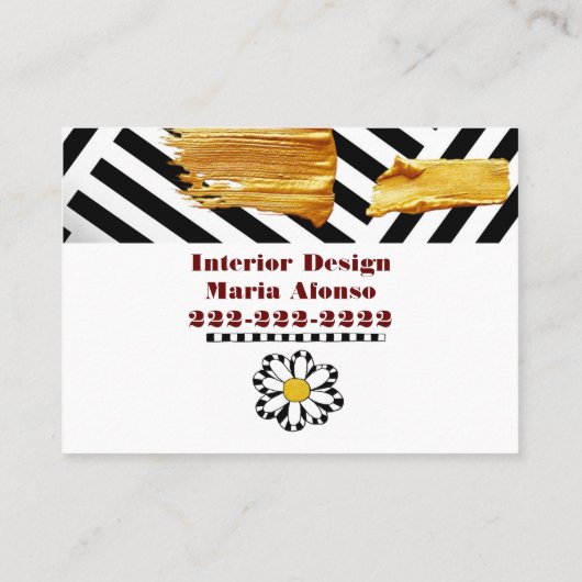 名刺、インテリアデザイン 名刺 (裏面)