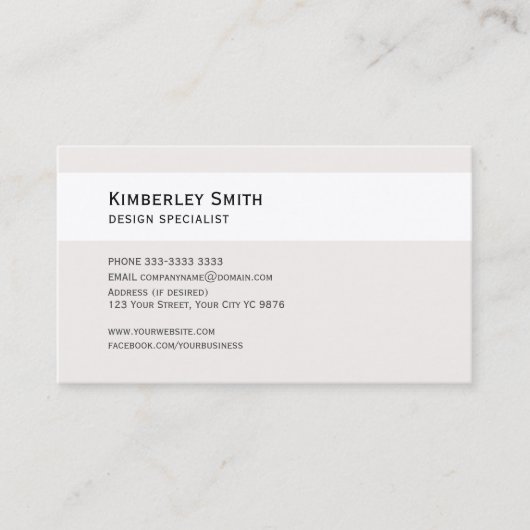 名刺、インテリア用のワイド飾写真 名刺 (正面)