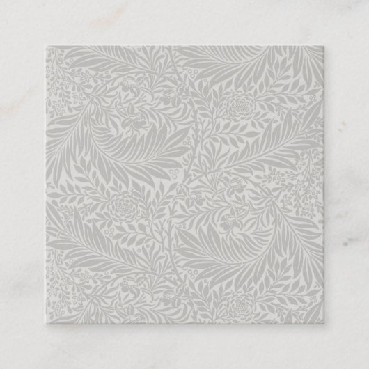 名刺:ウィリアム・モリス：ヒエヒエ スクエア名刺 (正面)