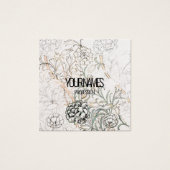 名刺：ウィリアム・モリス：ワイルドチューリップ (正面)