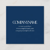 名刺:ウィリアム・モリス：壁花 スクエア名刺 (裏面)