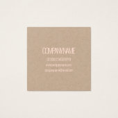 名刺:ウィリアム・モリス：野生チューリップ (裏面)