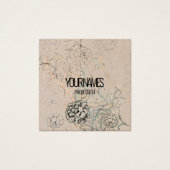 名刺:ウィリアム・モリス：野生チューリップ (正面)