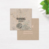 名刺:ウィリアム・モリス：野生チューリップ (デスク)