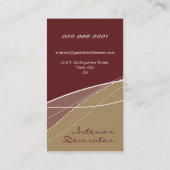 名刺：：エレガンスモダン1 名刺 (裏面)