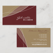 名刺：：エレガンスモダン1 名刺 (正面/裏面)