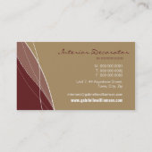 名刺：：エレガンスモダン1 名刺 (裏面)