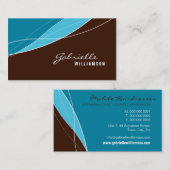 名刺：：エレガンスモダン9 名刺 (正面/裏面)