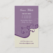 名刺::エレガントに繊細な10 名刺 (裏面)