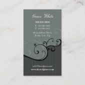 名刺：：エレガントに繊細な6 名刺 (裏面)