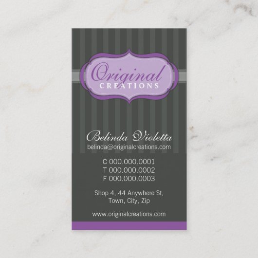 名刺：:エレガント派手なP1 名刺 (正面)