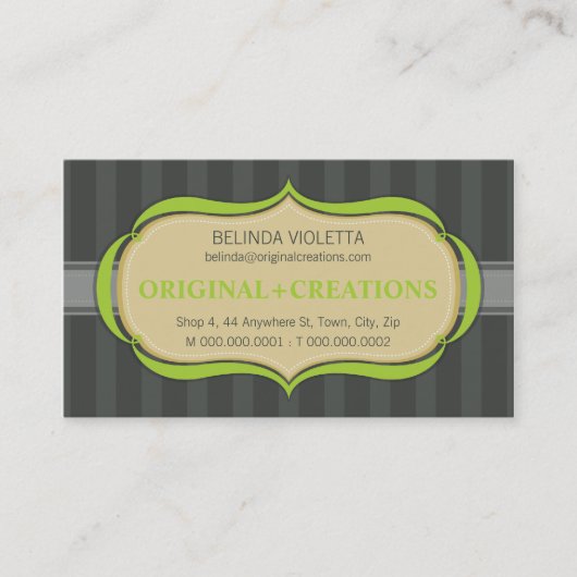 名刺: エレガント: Flamboyant L12 名刺 (正面)