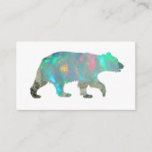 名刺-オパールくま 名刺 (正面)