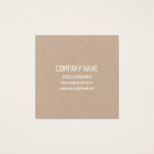 名刺： 「オレンジブロッサム」 ：ナチュラル (裏面)