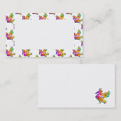 名刺-カエルのポップアート 名刺 (正面/裏面)