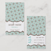 名刺: カジュアル chic 2 P 名刺 (正面/裏面)