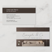 名刺、カスタマイズ可能な写真家具 名刺 (正面/裏面)