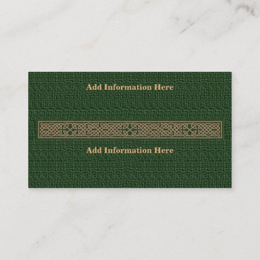名刺-カスタマイズ-ケルト結び目模様 名刺 (裏面)