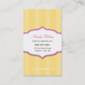 名刺：：カップケーキ5P 名刺 (裏面)