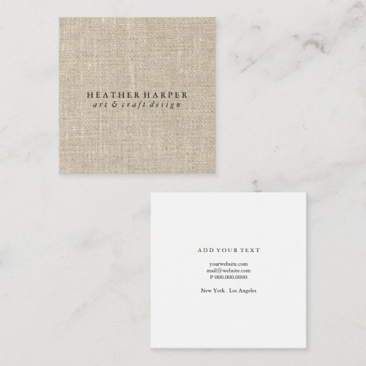 名刺-キャンバス スクエア名刺 (正面/裏面)