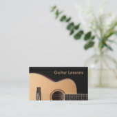 名刺: ギターのレッスン 名刺 (スタンド正面)