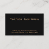 名刺: ギターのレッスン 名刺 (裏面)