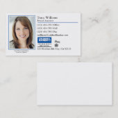 名刺: クラシックな写真 名刺 (正面/裏面)