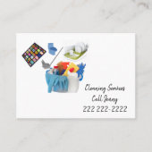 名刺、クリーニングサービス 名刺 (正面)