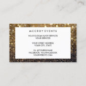 名刺-グリッターグきらめくラマー金ゴールド 名刺 (裏面)