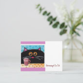 名刺、グルーミングキャットポーズ名刺 名刺 (スタンド正面)