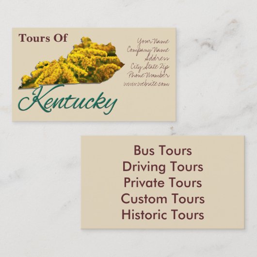 名刺 – ケンタッキー (正面/裏面)