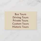 名刺 – ケンタッキー (裏面)