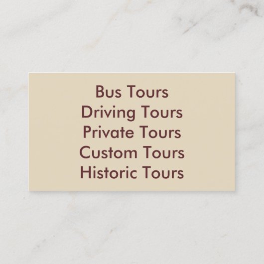 名刺 – ケンタッキー (裏面)